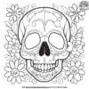 Detailed Skull Coloring Pages