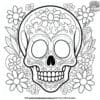 Complex Skull Coloring Pages