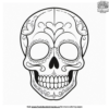 Detailed Skull Coloring Pages