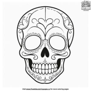 Elaborate Skull Coloring Pages