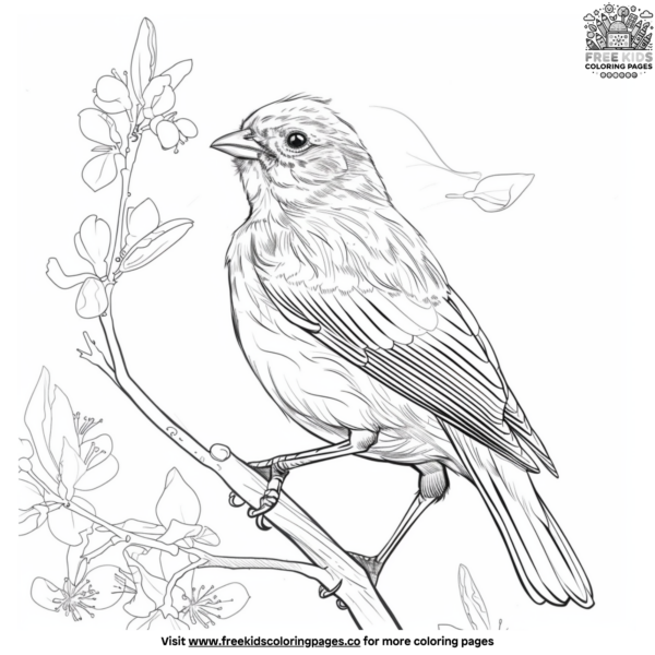 Realistic Bird Coloring Pages for Adults