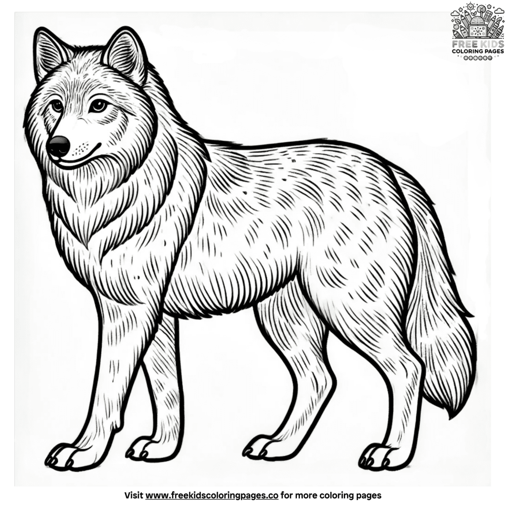 Intricate Realistic Wolf Coloring Pages For Nature Lovers