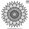 Sunflower Mandala Coloring Pages