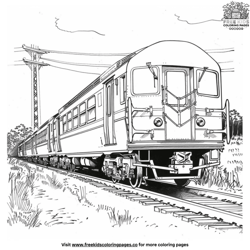 Train car coloring pages