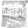 Train In A Forest Coloring Pages