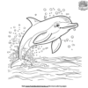 detailed dolphin coloring pages