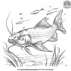 Elaborate fish coloring pages