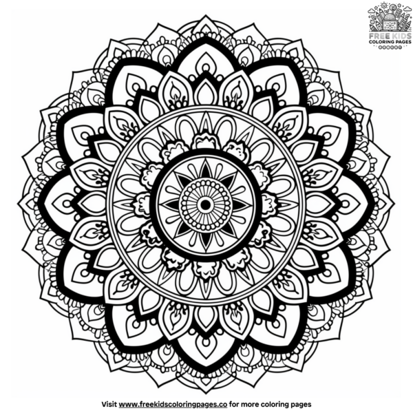 Detailed Mandala Coloring Pages