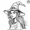 Detailed Witch Coloring Pages