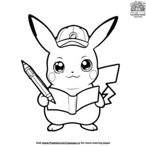 Intriguing Detective Pikachu Coloring Pages