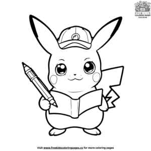 Intriguing Detective Pikachu Coloring Pages