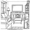 Inside House Coloring Pages