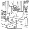 Fascinating Inside House Coloring Pages