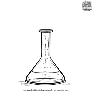 Laboratory Flask Science Coloring Pages