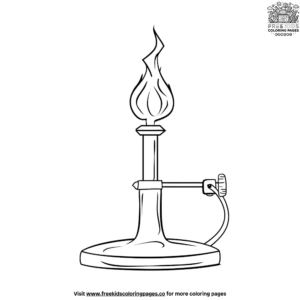 Bunsen Burner Science Coloring Pages