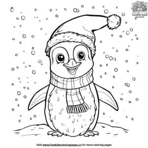 Joyful christmas penguin coloring pages: festive fun for all ages