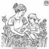 Happy Mother's Day Coloring Pages