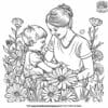 Blissful Mother's Day Coloring Pages