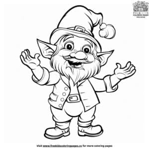 Dancing Leprechaun Coloring Pages