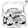 Happy Monster Truck Coloring Pages