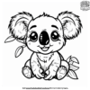 Kawaii Koala Coloring Pages