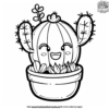 Kawaii Plant Coloring Pages