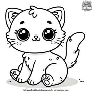 Kitten cute cat coloring pages for double the fun