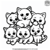 Kitties Coloring Pages