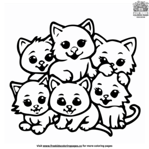 Kitties Coloring Pages