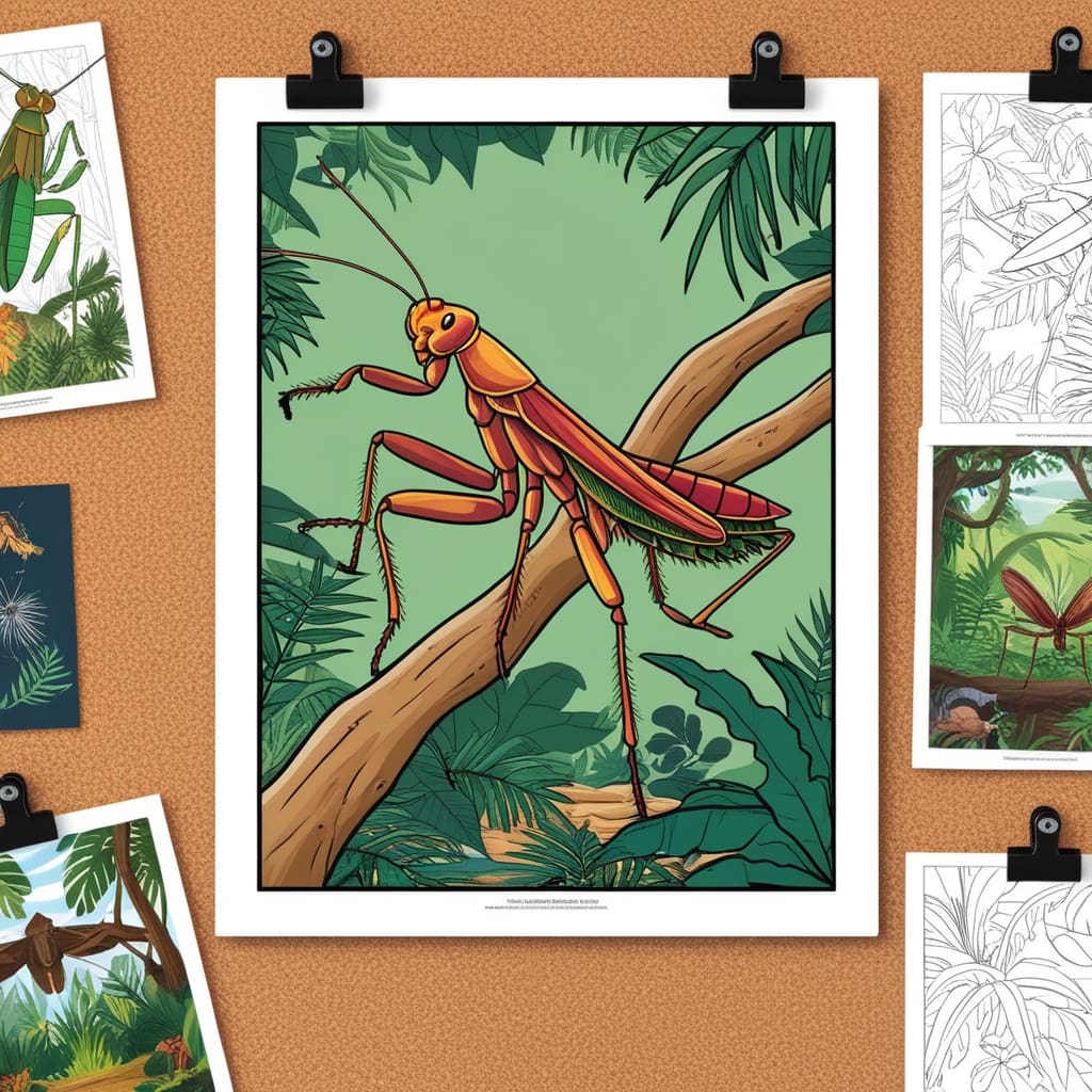 Bug coloring pages 1