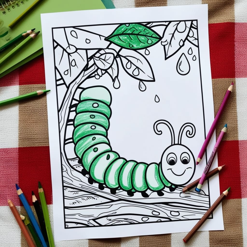 Bug coloring pages 4