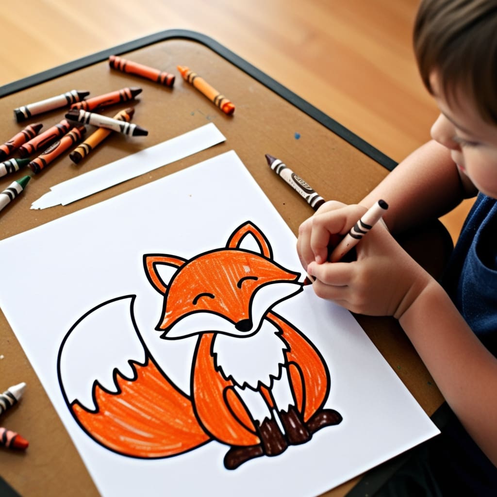Leonardo phoenix a child sitting at a small art table coloring 0 (1)