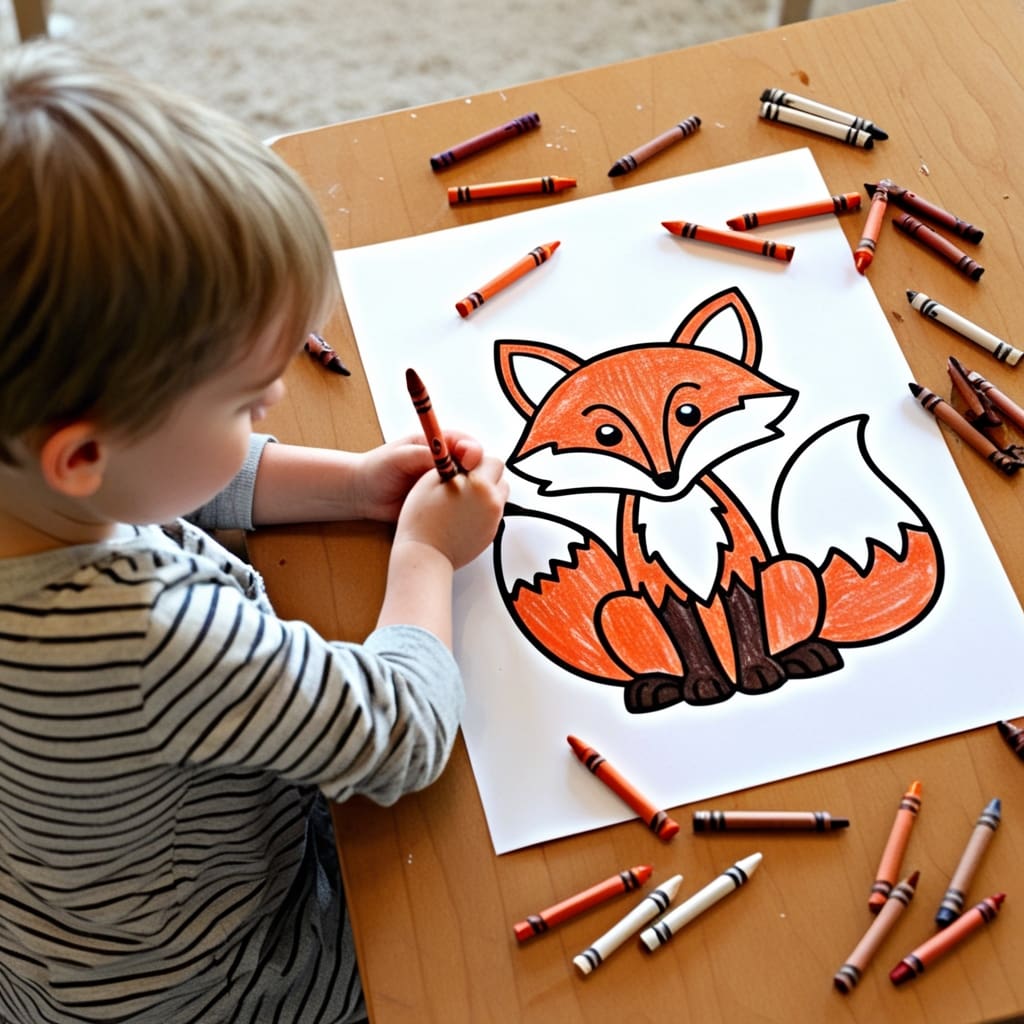 Leonardo phoenix a child sitting at a small art table coloring 1 (1)