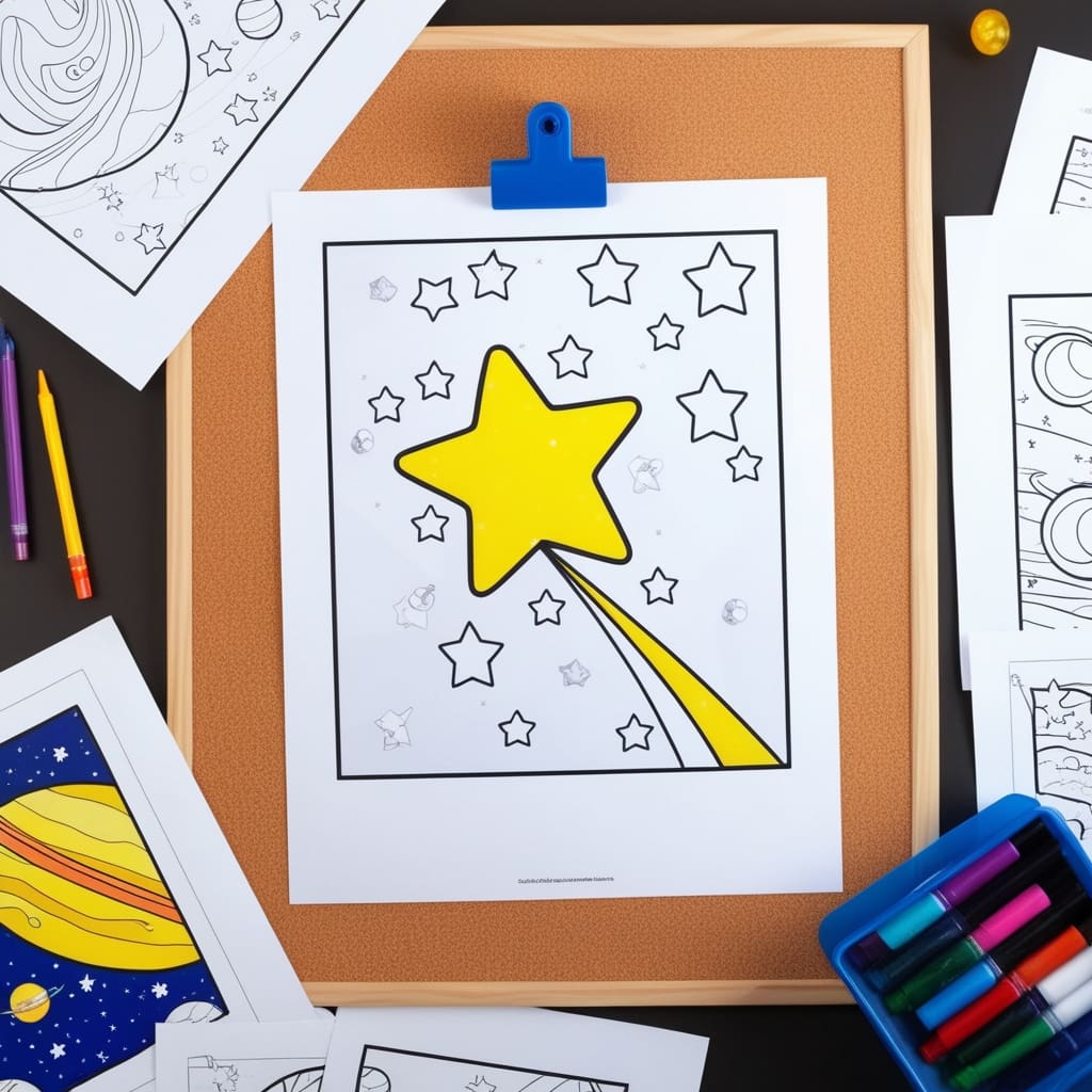 Star coloring pages 2