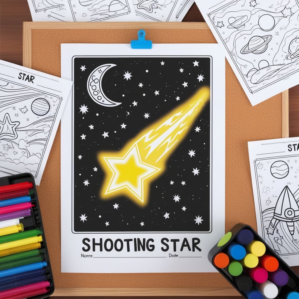 Star coloring pages 5