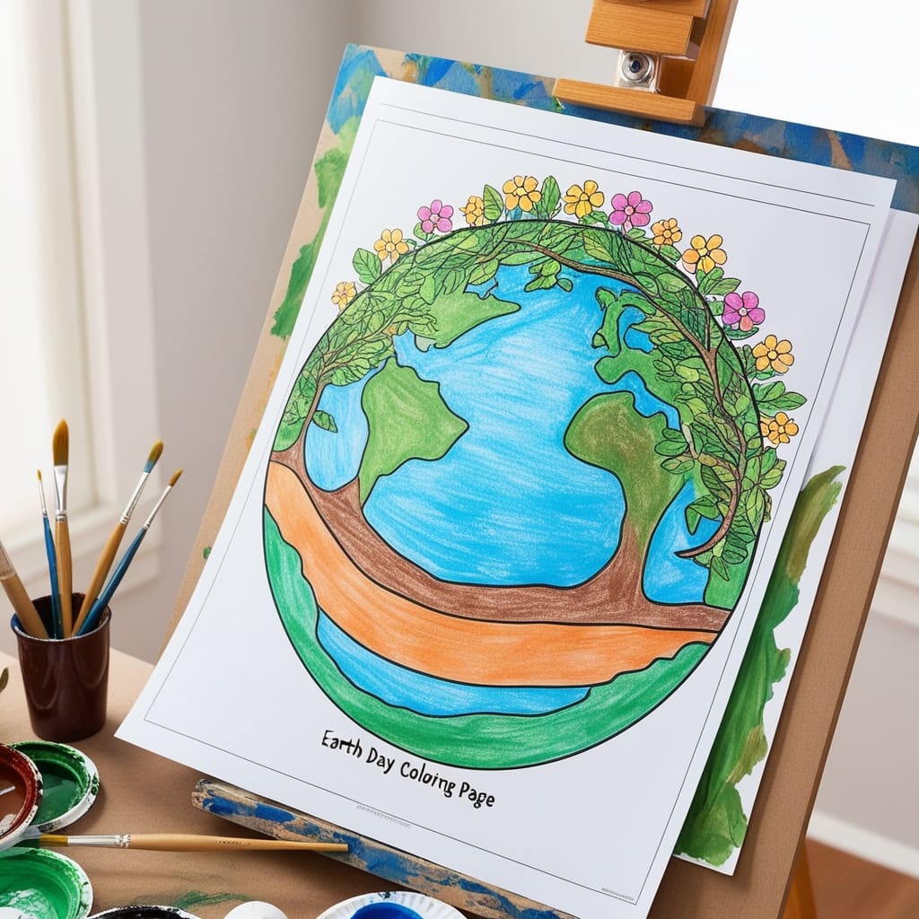 Earth day coloring pages 2