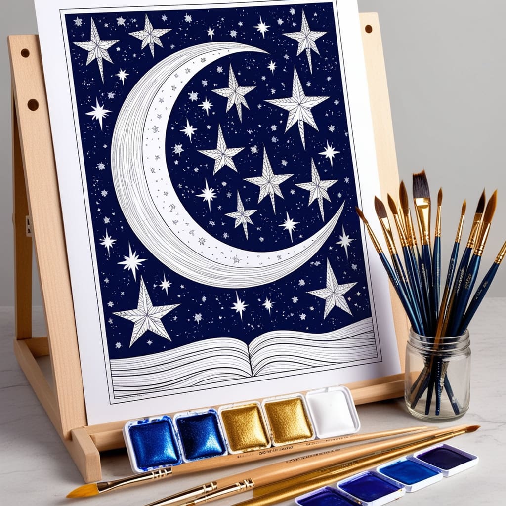 Star coloring pages 7