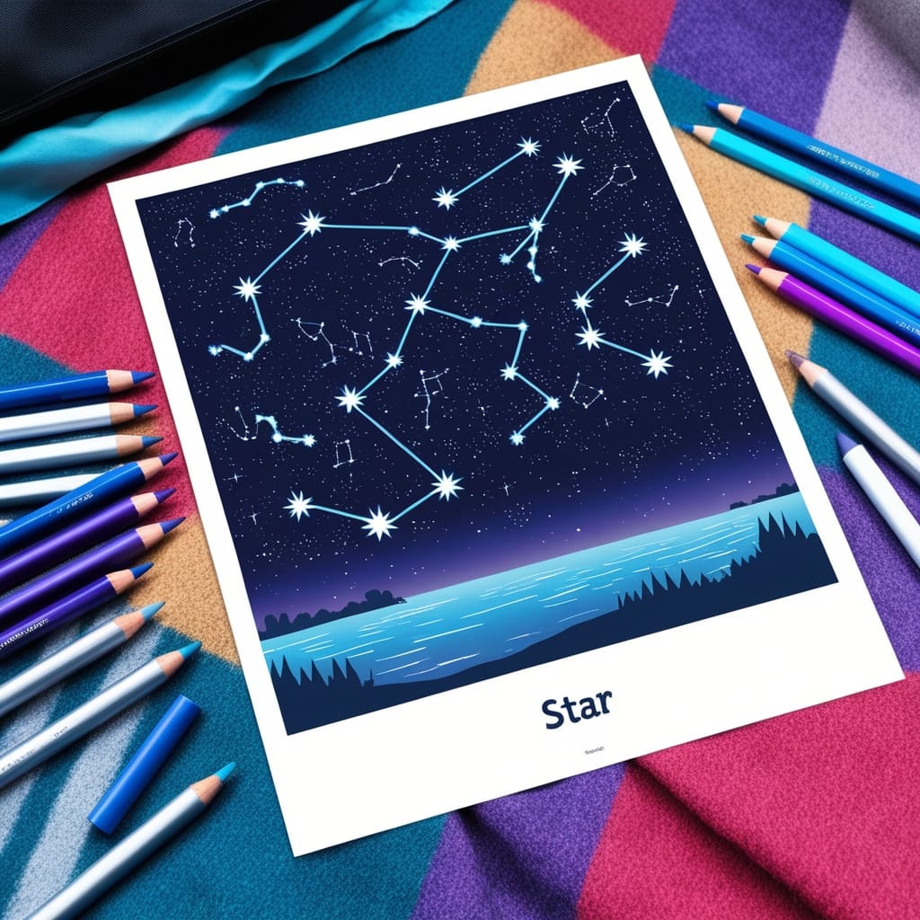 Star coloring pages 8