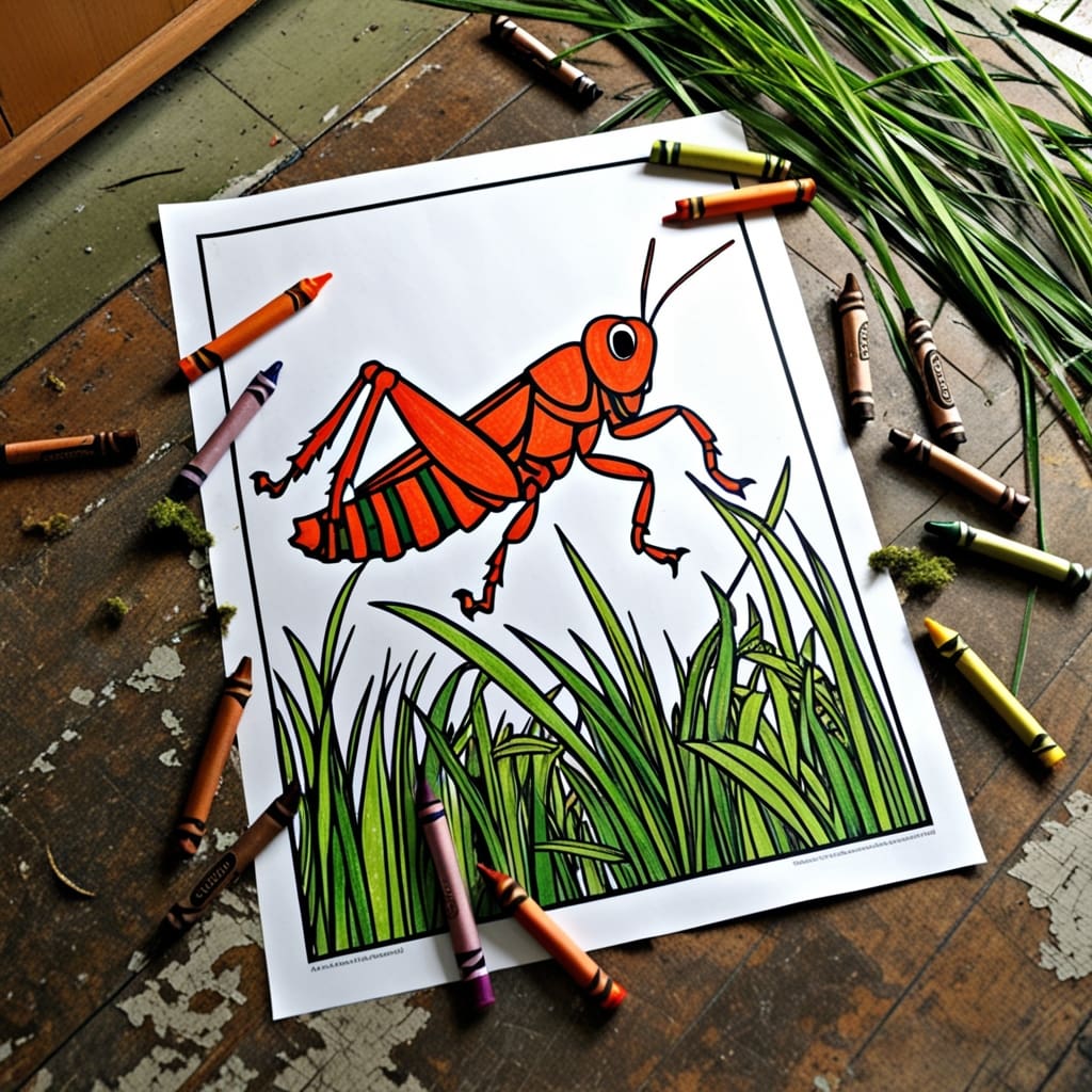 Bug coloring pages 8