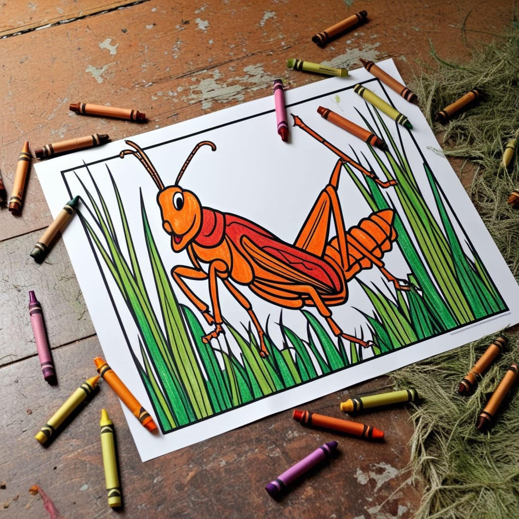 Bug coloring pages 7