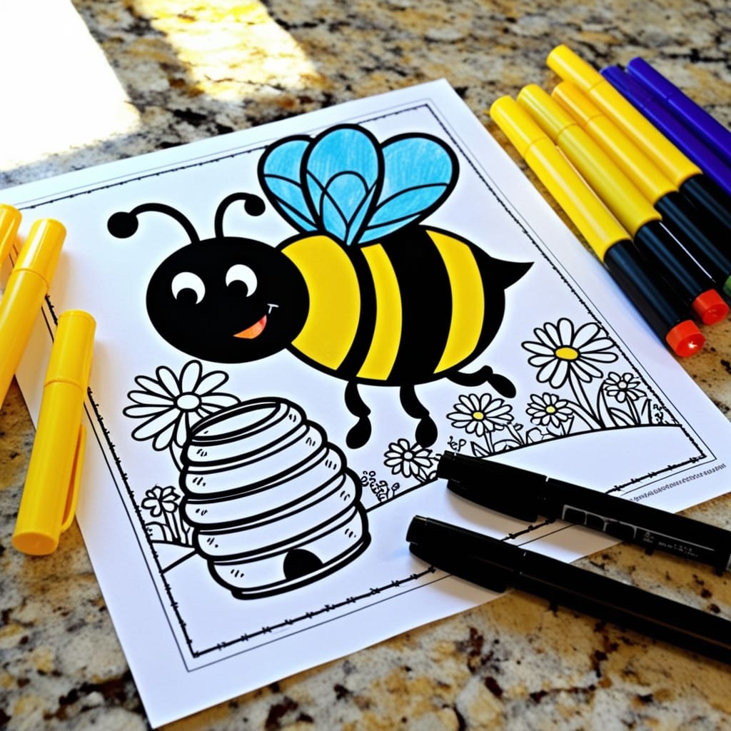 Bug coloring pages 2