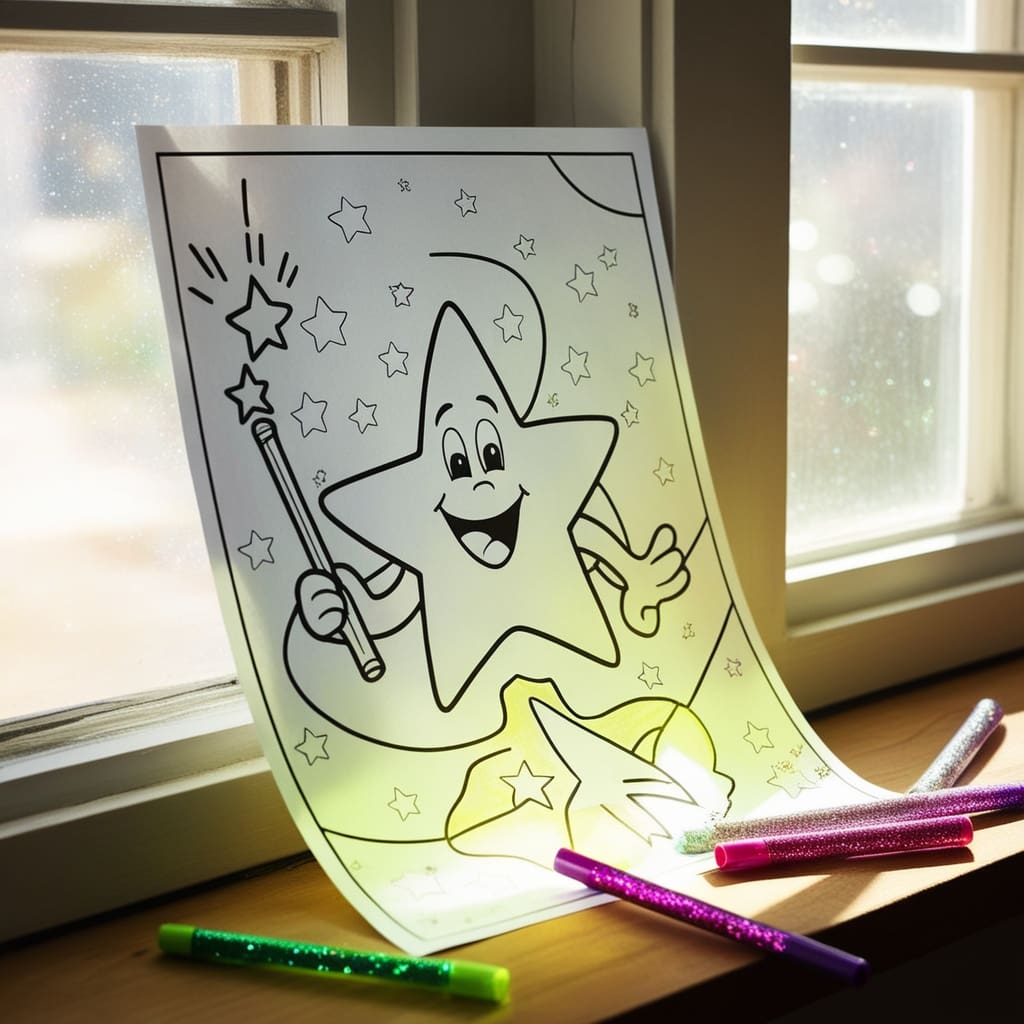 Star coloring pages 9