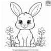 Natural Realistic Bunny Coloring Pages