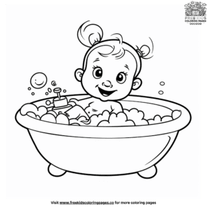 Cute Baby Shower Coloring Pages