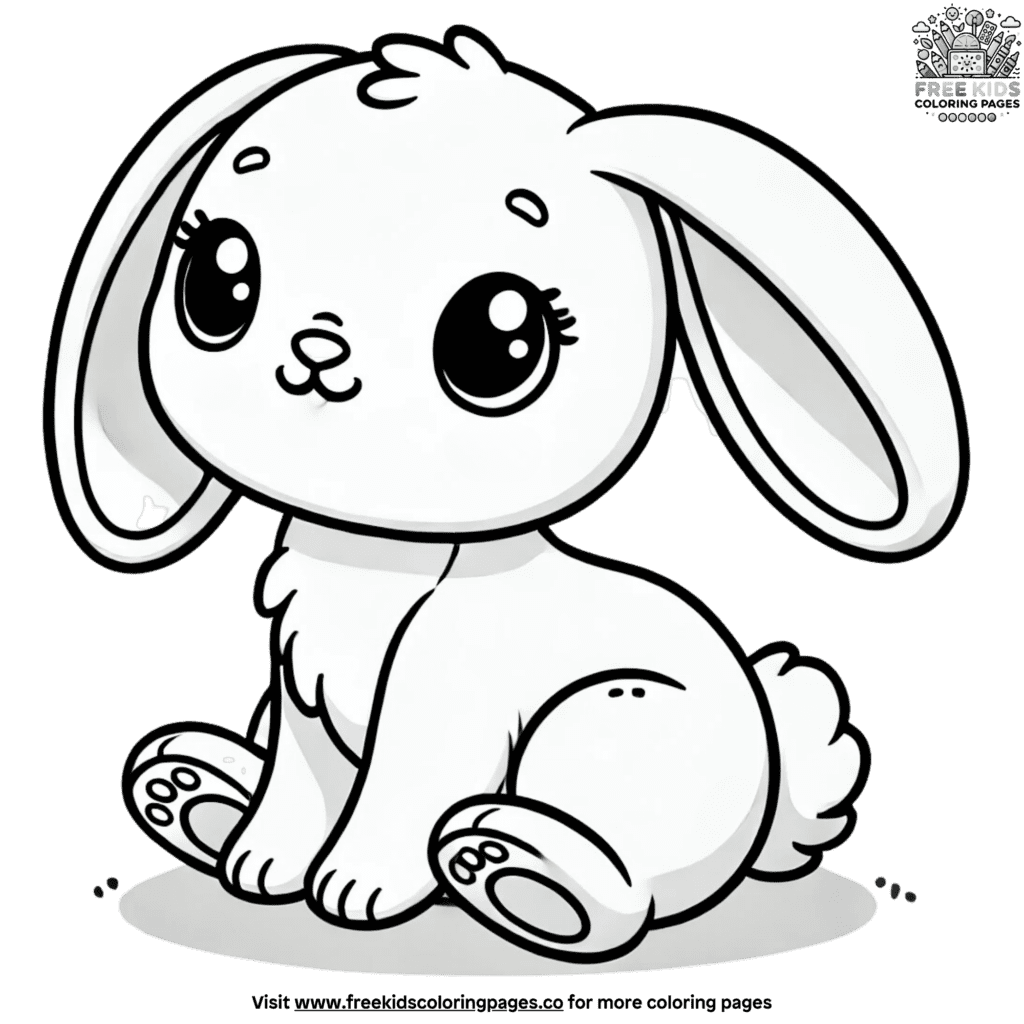 ﻿Lovely Bunny Rabbit Coloring Pages