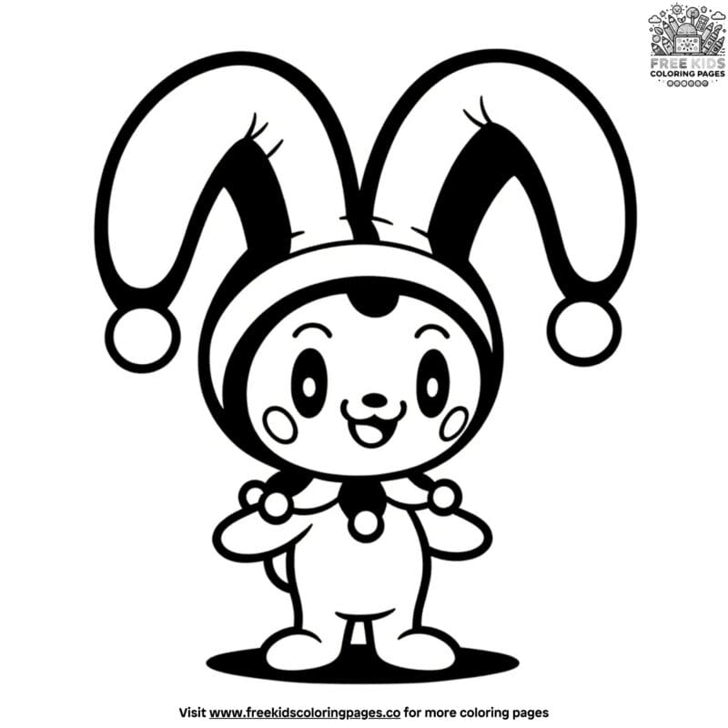 Charming Kuromi Cute Coloring Pages For Kids