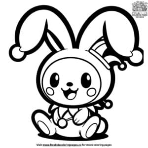 Charming Cute Kuromi Coloring Pages