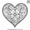 Cute Mother's Day Hearts Coloring Pages