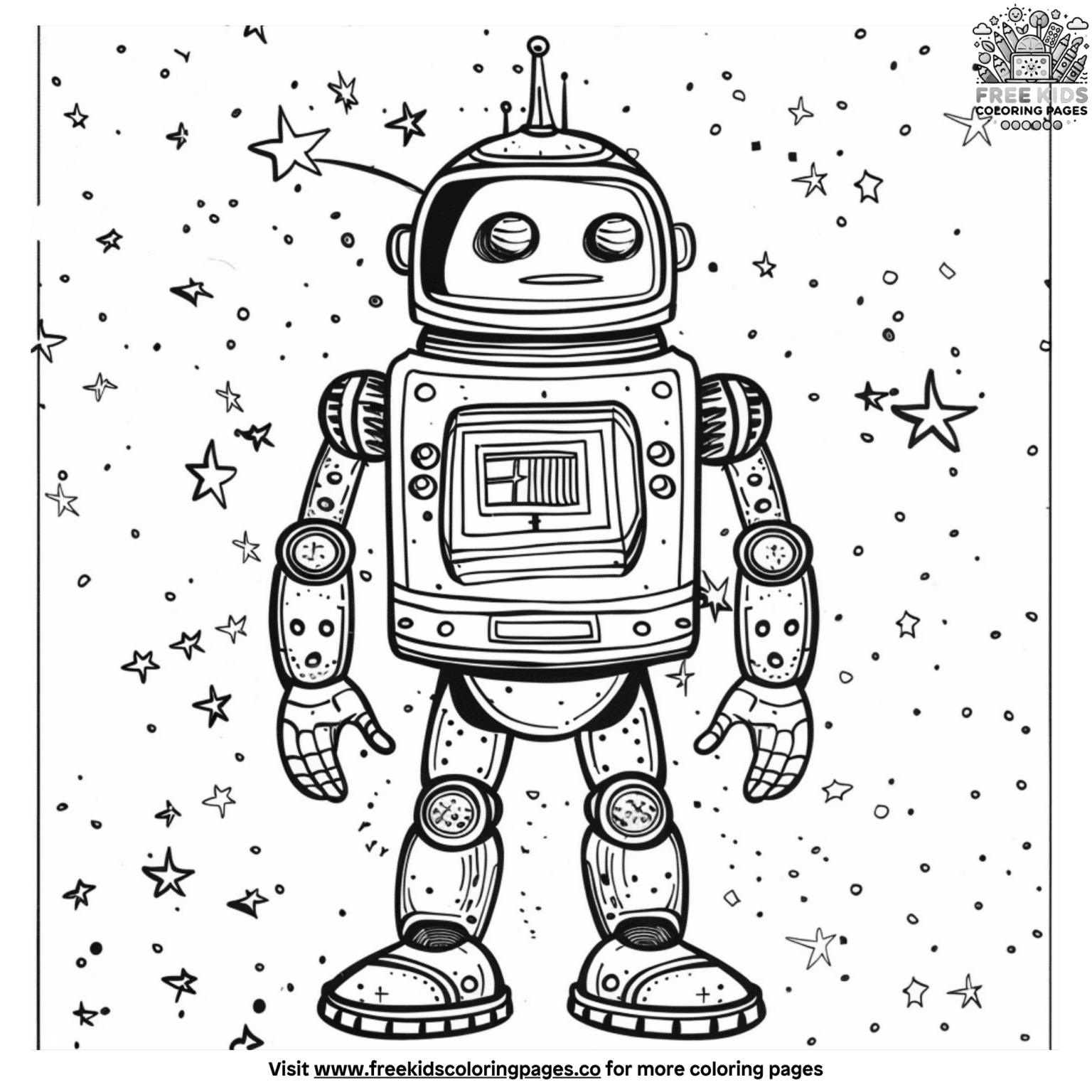 25+ Astonishing Robot Coloring Pages Fun And Educational For Kids