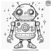 Delightful Robot Coloring Pages